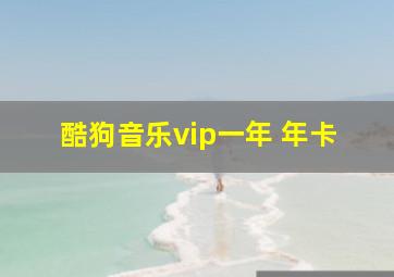 酷狗音乐vip一年 年卡